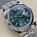 Replica Rolexes ARF Factory Datejust M126334-0028 Mint Green