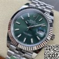 Replica Rolexes ARF Factory Datejust M126334-0028 Mint Green