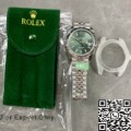 Replica Rolexes ARF Factory Datejust M126334-0028 Mint Green