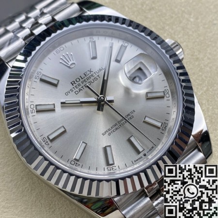 Replic Rolex ARF Factory Datejust M126334-0004 silver gray