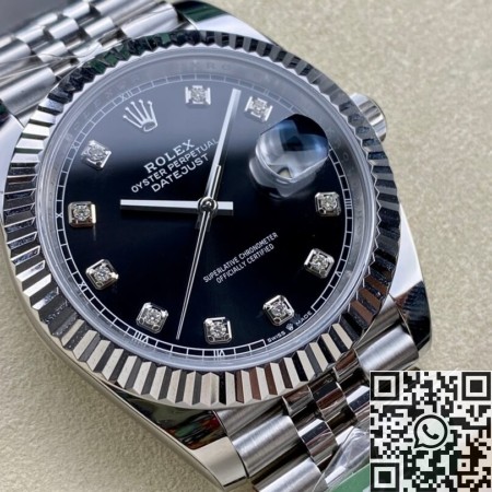 ARF Factory Fake Rolexs Datejust M126334-0012 black Watch