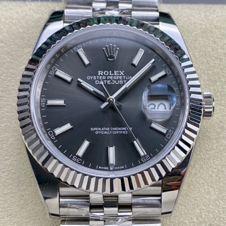 High Quality Rolex Replicas M126334-0014 Dark Rhodium White