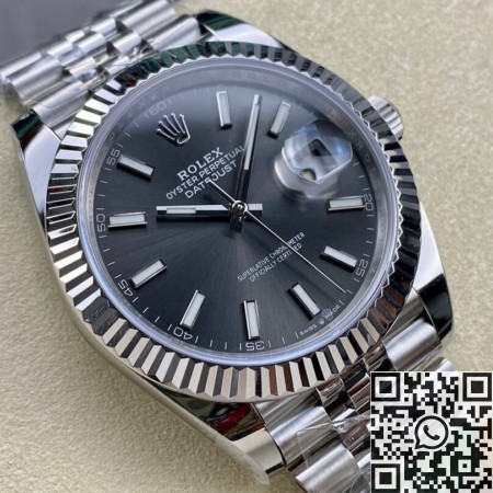 High Quality Rolex Replicas M126334-0014 Dark Rhodium White