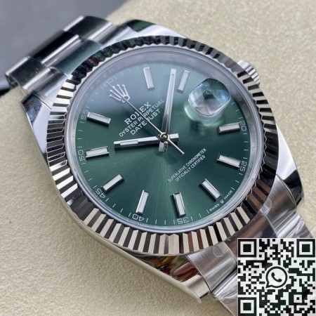 Best Replica Rolexes ARF Datejust M126334-0027 Mint Green