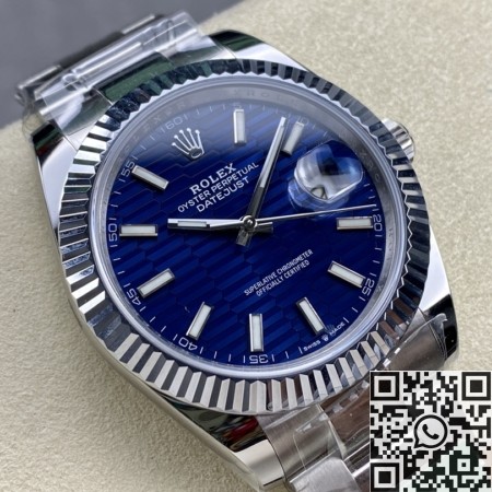 Replica Rolex VS Real ARF Datejust M126334-0031 bright blue