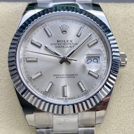 Best Rolex Fake ARF Datejust M126334-0003 silver Watch 41mm