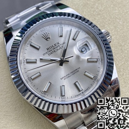 Best Rolex Fake ARF Datejust M126334-0003 silver Watch 41mm