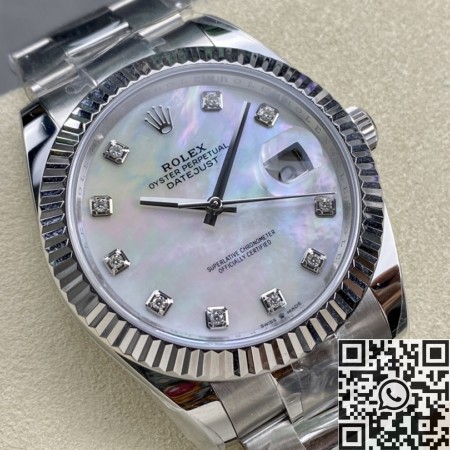 ARF Rolex Datejust Replica M126334-0019 White Watch 41mm