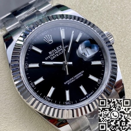 Rolex Replica Black Watch ARF Datejust M126334-0017 41mm