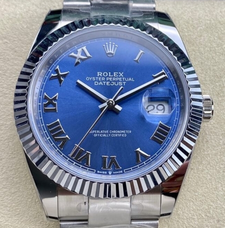 Rolex Replica Blue Watch ARF Datejust M126334-0025 Size 41mm