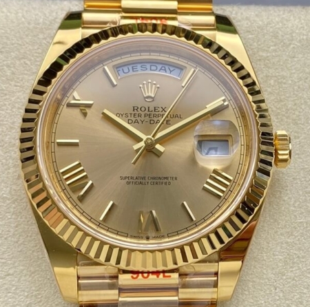 Gold Rolex Day Date ARF Factory M228238-0006 Gold Size 40