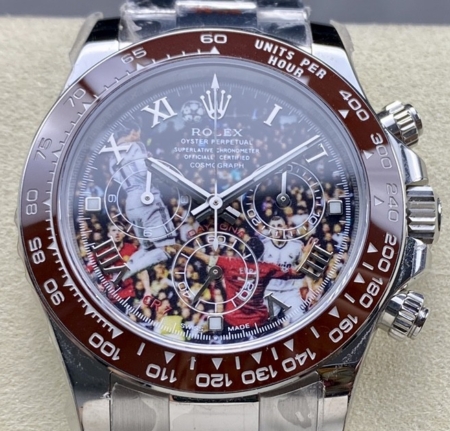 IPK Modified Customized Replica Rolex Daytona Watches : The Cristiano Ronaldo Brown ceramics Edition