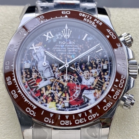 IPK Modified Customized Replica Rolex Daytona Watches : The Cristiano Ronaldo Brown ceramics Edition