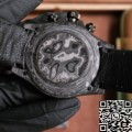 Custom Rolex Hollow Daytona Black Dial