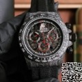 Custom Rolex Hollow Daytona Black Dial