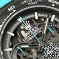 DIW Custom Hollow Daytona Rolex Black Dial Blue Strap