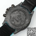 DIW Custom Hollow Daytona Rolex Black Dial Blue Strap