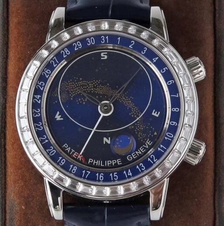 AI Patek Philippe Calatrava 6104G-001 Navy blue Dial