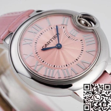 Cartier Pink Belt AF Factory Ballon Bleu De Size 33 Quartz