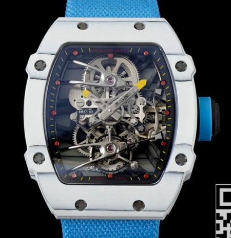 Richard Mille Replica RM27-02 Tourbillon Blue Nylon Strap