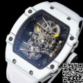 Replica Richard Mille RM27-02 Tourbillon White Nylon Strap