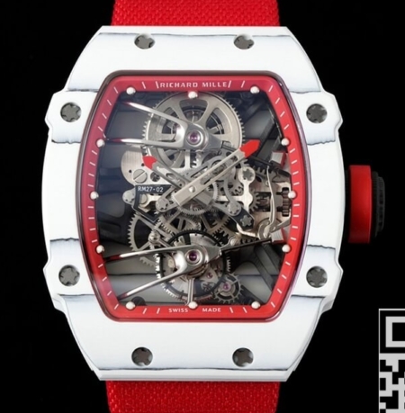 Replica Richard Mille Watches RM27-02 Tourbillon Red Nylon