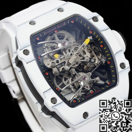 Replica Richard Mille White RM Factory RM27-02 Tourbillon Strap