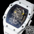 Replica Richard Mille White RM Factory RM27-02 Tourbillon Strap