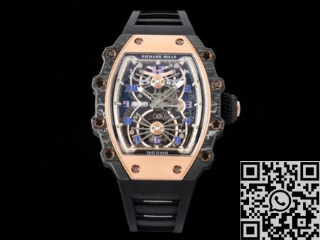 RM Factory Black Strap Richard Mille RM21-01 Tourbillon