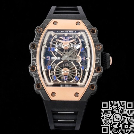 RM Factory Black Strap Richard Mille RM21-01 Tourbillon