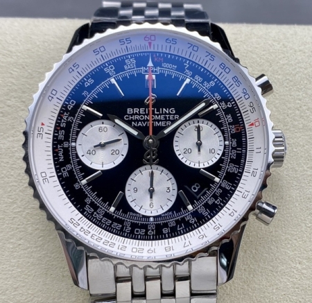 BLS Factory Breitling Navitimer Replica AB0127211C1A1 Black Dial 46MM: A Bold Aviation Icon