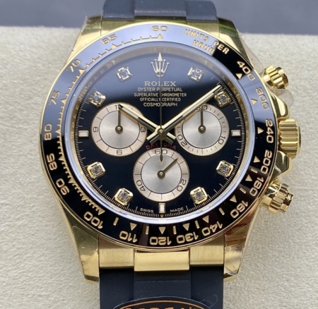 QF Factory Replica Rolex Cosmograph Daytona M126518LN-0005 Diamond Scale: A Luxurious Fusion of Elegance and Precision