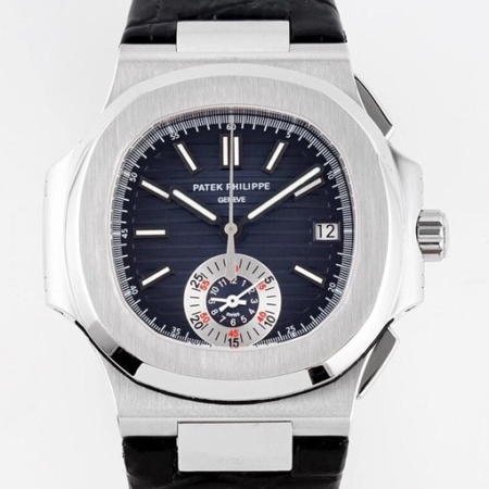 3K Factory Replicas Patek Philippe Nautilus 5980/1A-014 Black Dial: V2 Version with Authentic Small Seconds Functionality