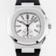 3K Factory Fake Patek Philippe Watches Nautilus 5980/1A-019 White Dial: V2 Version with True Small Seconds