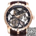 BBR Factory Replicas Roger Dubuis Excalibur RDDBEX0393 Rose Gold Case: The Ultimate King Series Tourbillon