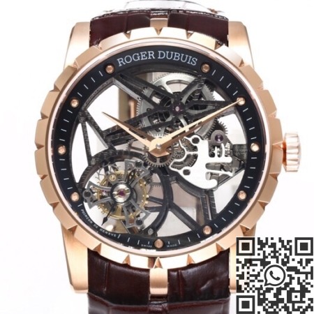 BBR Factory Replicas Roger Dubuis Excalibur RDDBEX0393 Rose Gold Case: The Ultimate King Series Tourbillon