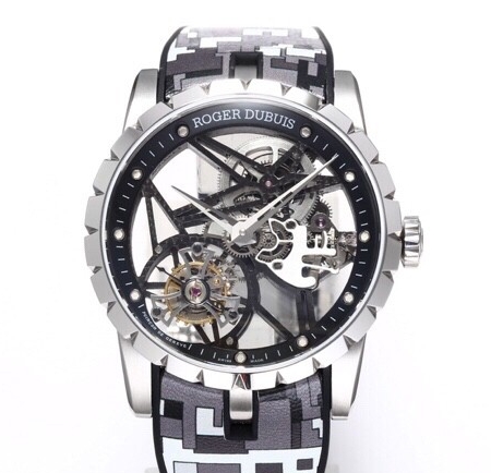 BBR Factory Fake Roger Dubuis Excalibur RDDBEX0393 Grey Camouflage Strap: A New Tourbillon Marvel