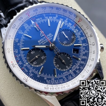 BLS Factory Breitling Navitimer Replica AB0127211C1A1 Blue Dial Leather Strap: A Classic Reimagined