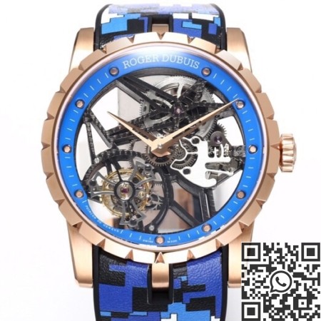 BBR Factory Roger Dubuis Replicas Excalibur RDDBEX0393 Blue Watchband: A New Era in Tourbillon Timepieces