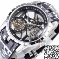 BBR Factory Fake Roger Dubuis Excalibur RDDBEX0393 Grey Camouflage Strap: A New Tourbillon Marvel