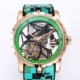 BBR Factory Roger Dubuis Fake Excalibur RDDBEX0393 Green Camouflage Strap: A New Era in Tourbillon Timepieces