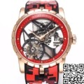 BBR Factory Replica Roger Dubuis Watches Excalibur RDDBEX0393 Red Camouflage Strap: The Bold Tourbillon Timepiece