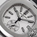 3K Factory Fake Patek Philippe Watches Nautilus 5980/1A-019 White Dial: V2 Version with True Small Seconds