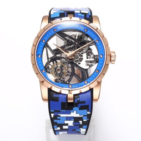 BBR Factory Roger Dubuis Replicas Excalibur RDDBEX0393 Blue Watchband: A New Era in Tourbillon Timepieces