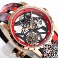 BBR Factory Replica Roger Dubuis Watches Excalibur RDDBEX0393 Red Camouflage Strap: The Bold Tourbillon Timepiece