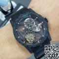 BBR Factory Fake Watch Roger Dubuis Excalibur DBEX0577: A Carbon Fiber Masterpiece with Black Strap