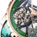 BBR Factory Roger Dubuis Fake Excalibur RDDBEX0393 Green Camouflage Strap: A New Era in Tourbillon Timepieces