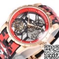 BBR Factory Replica Roger Dubuis Watches Excalibur RDDBEX0393 Red Camouflage Strap: The Bold Tourbillon Timepiece