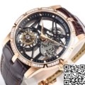 BBR Factory Replica Watch Roger Dubuis Excalibur RDDBEX0393: The King Returns with Rose Gold Diamond Case