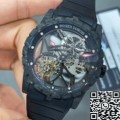 BBR Factory Fake Watch Roger Dubuis Excalibur DBEX0577: A Carbon Fiber Masterpiece with Black Strap